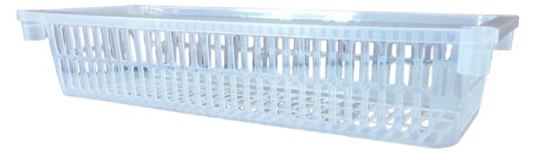 Usporadejto.cz Úložný koš, box a organizér extra hluboký 50cm x 20cm INVA, transparentní