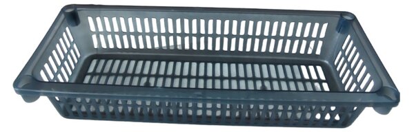 Usporadejto.cz Úložný koš, box a organizér extra hluboký 50cm x 20cm INVA, šedý