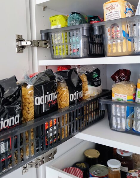 Usporadejto.cz Úložný koš, box a organizér extra hluboký 50cm x 20cm INVA, šedý