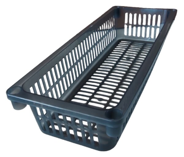Usporadejto.cz Úložný koš, box a organizér extra hluboký 50cm x 20cm INVA, šedý