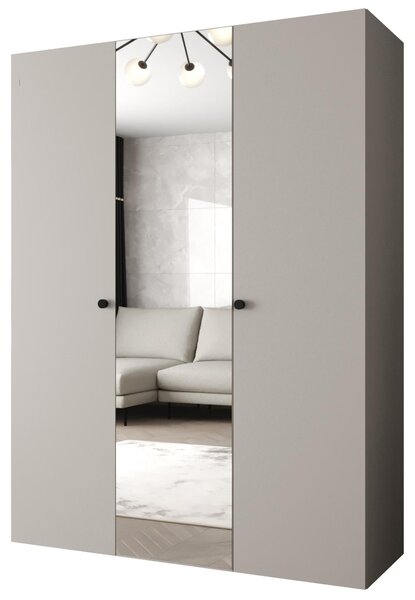 Šatní skříň 150 cm Parna 2 (kašmír + černá)