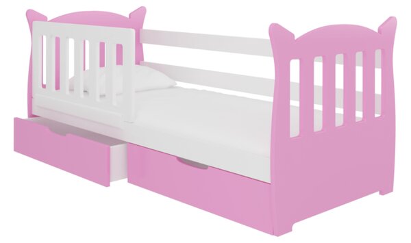 Dětská postel PENA, 160x75, růžová