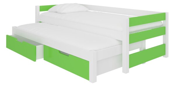 Dětská postel FRAGA, 200x90, zelená