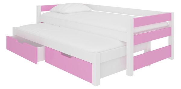 Dětská postel SAGA, 200x90, růžová