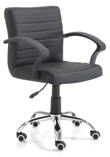 Černá kancelářská židle na kolečkách Tomasucci Pany
