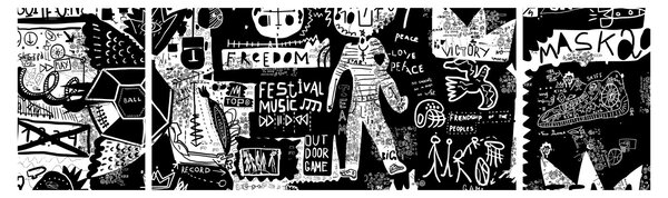 Obraz - Graffiti (170x50 cm)