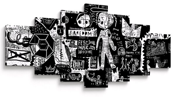 Obraz - Graffiti (210x100 cm)
