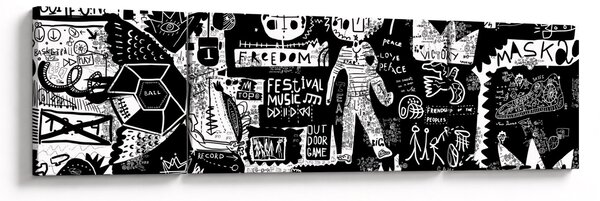 Obraz - Graffiti (170x50 cm)