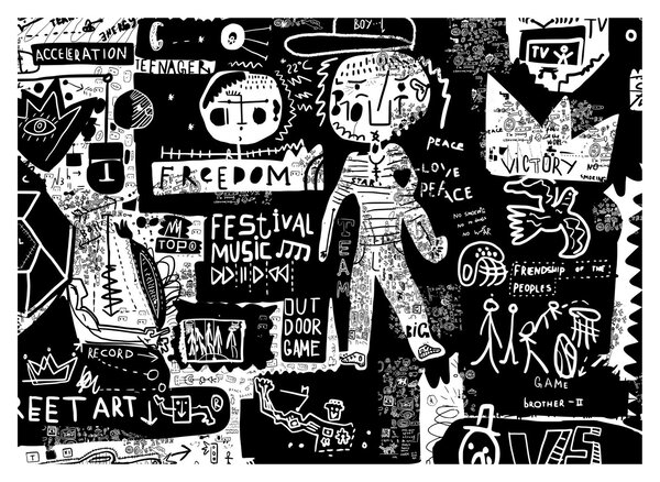 Obraz - Graffiti (70x50 cm)