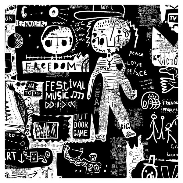 Obraz - Graffiti (30x30 cm)