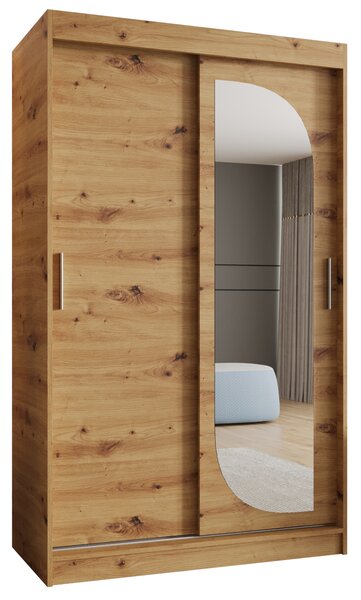 Šatní skříň 120 cm Lulu (dub artisan). Akce -21%