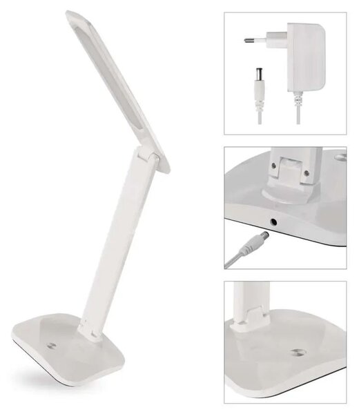 EMOS Bílá LED stolní lampička Chase 7,2W Z7619W