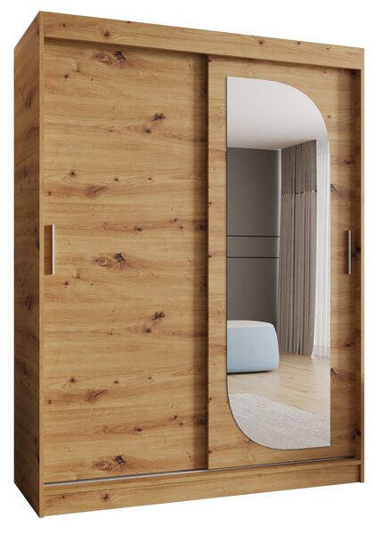 Šatní skříň 150 cm Lulu (dub artisan). Akce -21%