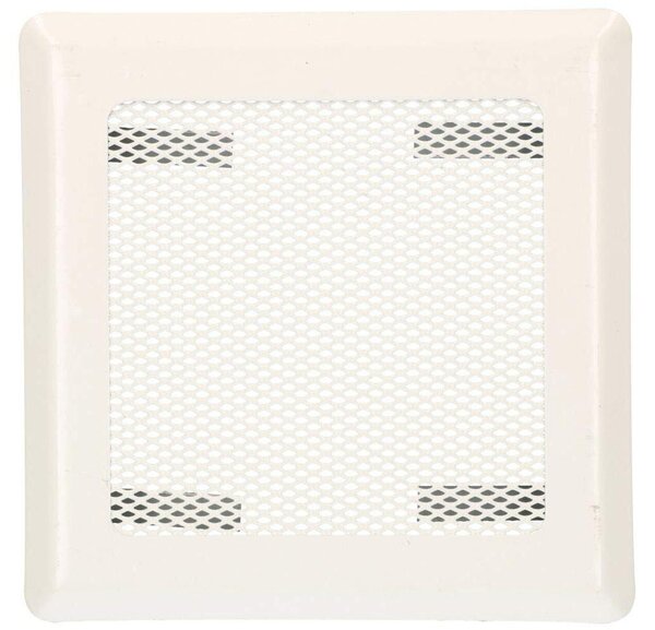 Ventilační mřížka 16 x 16 cm, bílá, pro krb a troubu