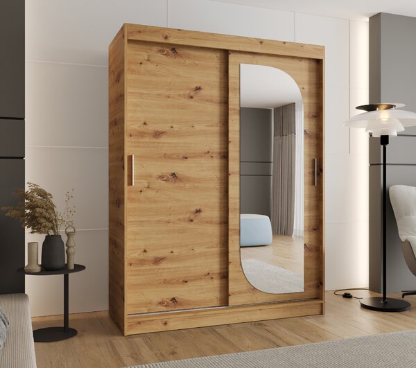 Šatní skříň 150 cm Lulu (dub artisan). Akce -21%