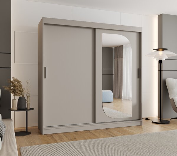 Šatní skříň 200 cm Lulu (kašmír). Akce -20%