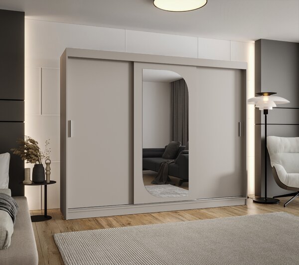 Šatní skříň 250 cm Lulu (kašmír). Akce -21%