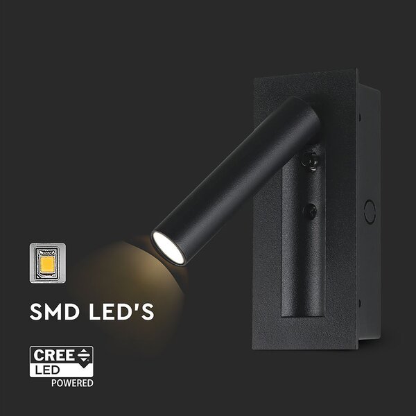 LED Solution Černé vestavné LED svítidlo 2W 239996