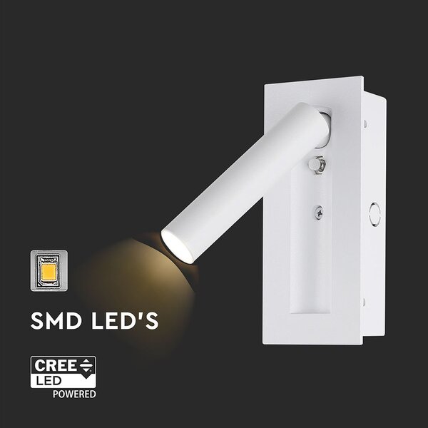 LED Solution Bílé vestavné LED svítidlo 2W 239986