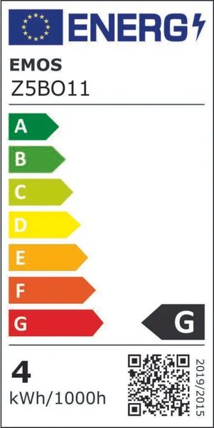 EMOS LED žárovka Filament jantar G130 4W E27 Z5BO11