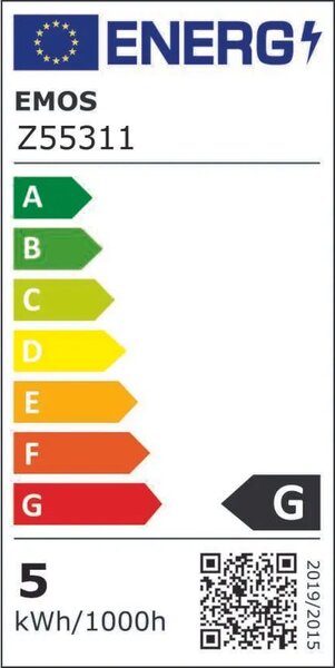 EMOS LED žárovka Filament kouřová A60 4,5W E27 Z55311