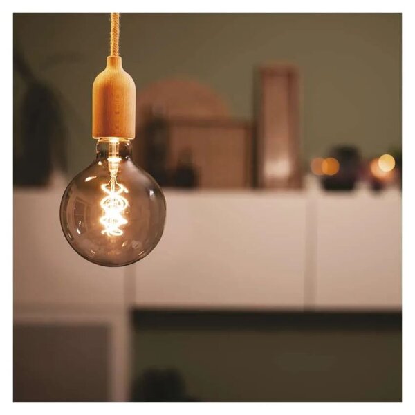 EMOS LED žárovka Filament kouřová G125 4,5W E27 Z58311