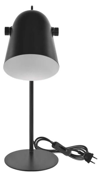 EMOS Černá stolní lampa Nina pro žárovku E27 Z7642B