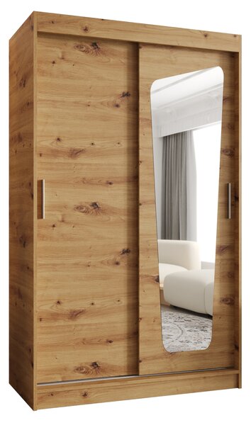 Šatní skříň 120 cm Mokka (dub artisan). Akce -21%