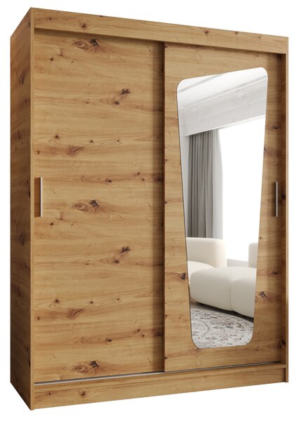 Šatní skříň 150 cm Mokka (dub artisan). Akce -21%
