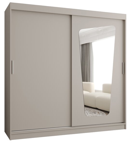 Šatní skříň 200 cm Mokka (kašmír). Akce -20%