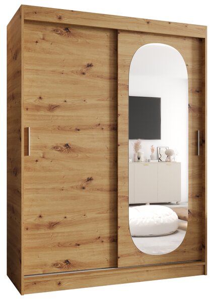 Šatní skříň 150 cm Ronny (dub artisan). Akce -21%