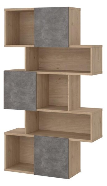 FALCO Knihovna Penta 738 jackson hickory/beton