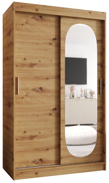 Šatní skříň 120 cm Ronny (dub artisan). Akce -21%