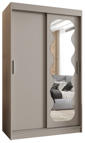 Šatní skříň 120 cm Spock (kašmír). Akce -21%