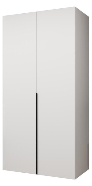 Šatní skříň 100 cm Alice 1 (bílá + černá)