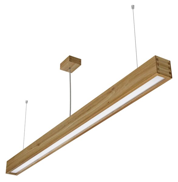 APLED Lineární závěsné LED svítidlo Look Woodline Dub 150cm 48W Barva světla: Teplá bílá 21561