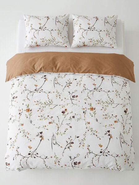 Sinsay - Povlečení s květinovým motivem - jantarová