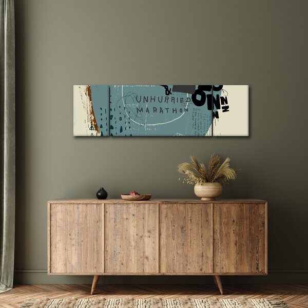 Obraz - Létající balón s duhou (170x50 cm)