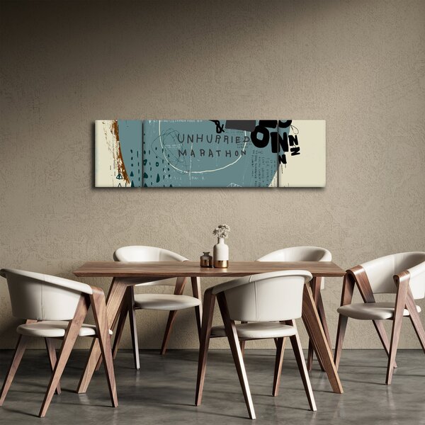 Obraz - Létající balón s duhou (170x50 cm)