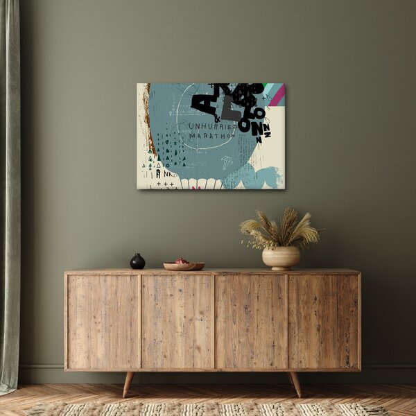 Obraz - Létající balón s duhou (70x50 cm)