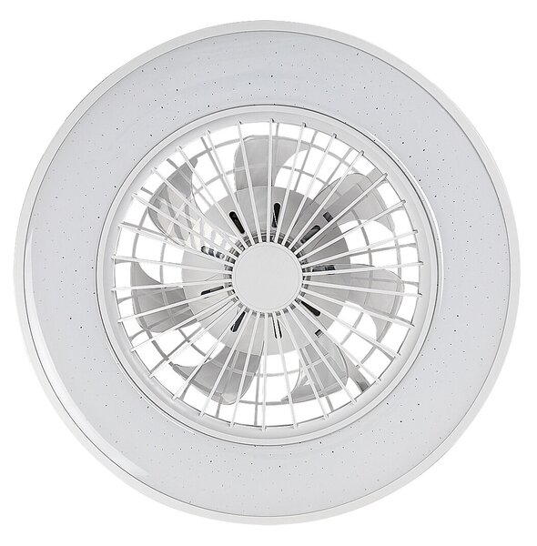 Rabalux Bílé stropní LED svítidlo s ventilátorem Dalfon2 485mm 48W CCT s DO 71332