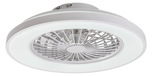 Rabalux Bílé stropní LED svítidlo s ventilátorem Dalfon2 485mm 48W CCT s DO 71332