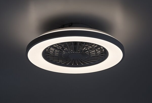 Rabalux Bílé stropní LED svítidlo s ventilátorem Dalfon2 485mm 48W CCT s DO 71332