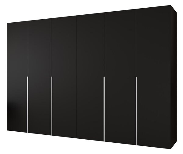 Šatní skříň 300 cm Alice 1 (černá + kašmír)