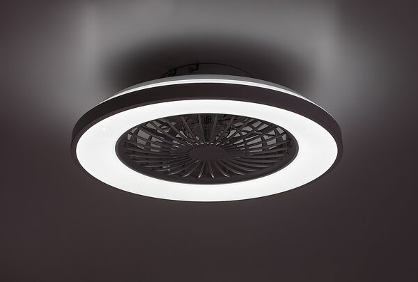 Rabalux Bílé stropní LED svítidlo s ventilátorem Dalfon2 485mm 48W CCT s DO 71332