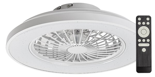 Rabalux Bílé stropní LED svítidlo s ventilátorem Dalfon2 485mm 48W CCT s DO 71332