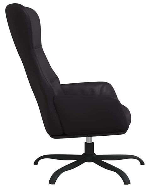 Relaxační křeslo černé umělá kůže 341084