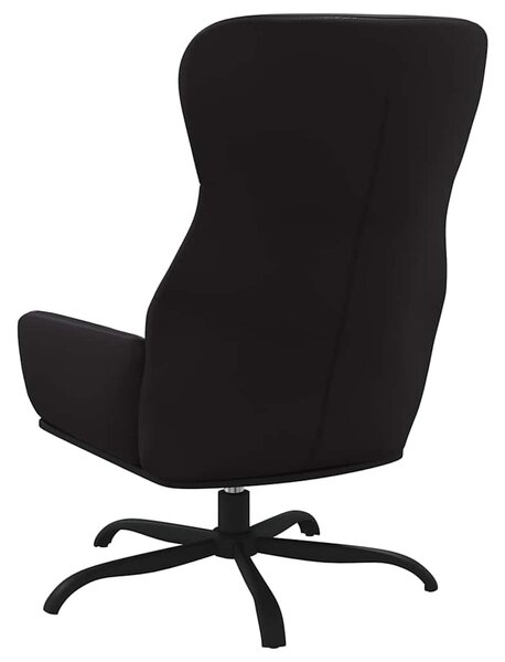 Relaxační křeslo černé umělá kůže 341084