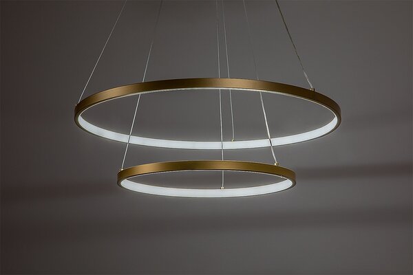 Rabalux Zlaté závěsné LED svítidlo Beliza 600mm 75W CCT s DO 72348