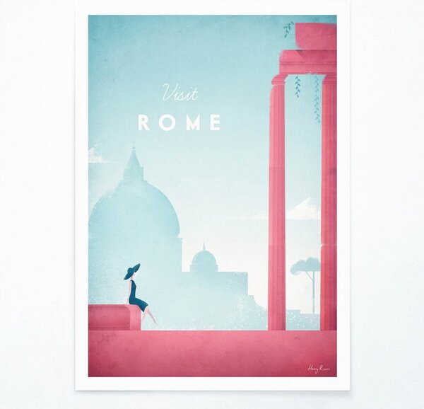 Plakát Travelposter Rome, 50 x 70 cm